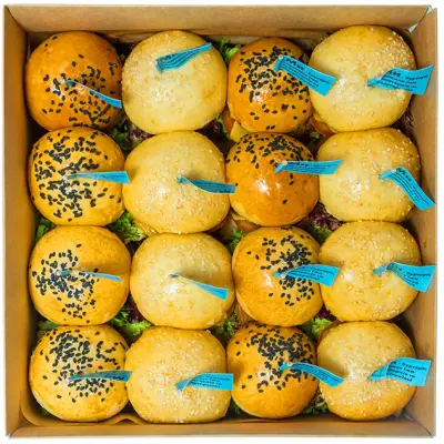 Kids Mini Burgers box Kids Mini Burgers box