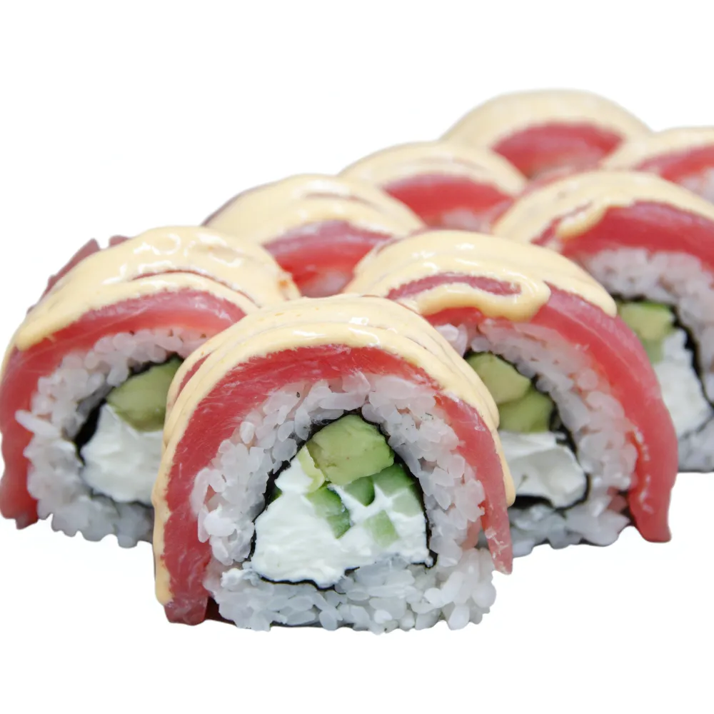 Рол  з тунцем,авокадо та огірком