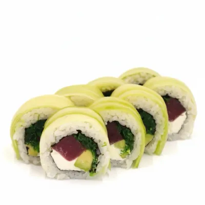 Ролл Веган с тунцем, огурцом и чукой