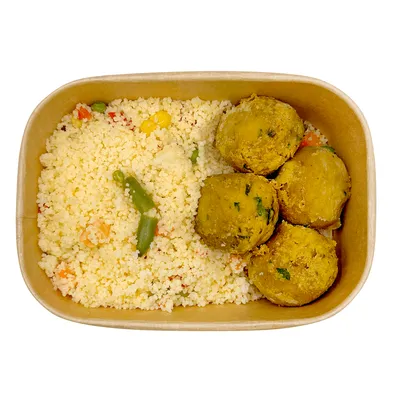 Lunch box №5 (Кус кус с овощами, фалафель)