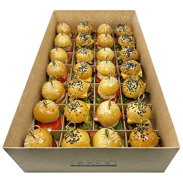Small Burger big box